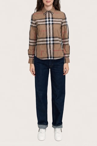 Chemisier Check - Marron