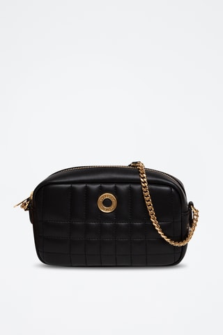 Sac bandoulière en cuir Lexi - Noir