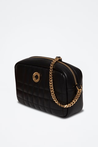 Sac bandoulière en cuir Lexi - Noir