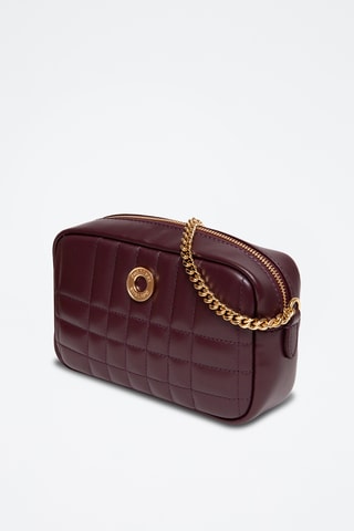 Sac bandoulière en cuir d'agneau Lexi - Marron
