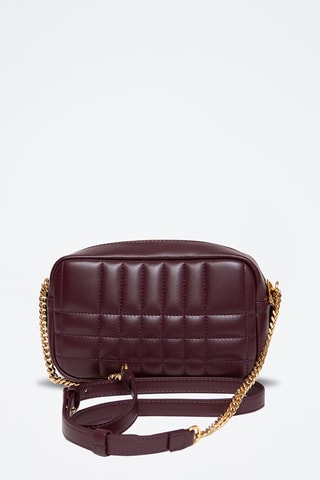 Sac bandoulière en cuir d'agneau Lexi - Marron