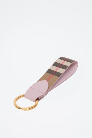 Porte-clés en cuir Canvas - Rose