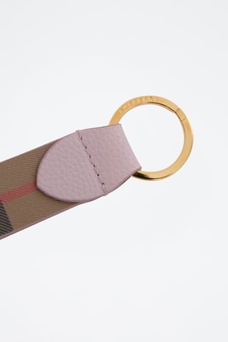 Porte-clés en cuir Canvas - Rose