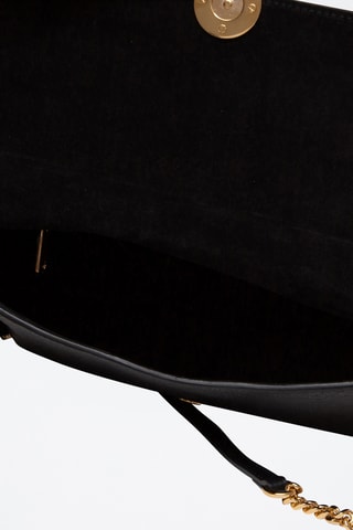 Sac bandoulière en cuir - Noir
