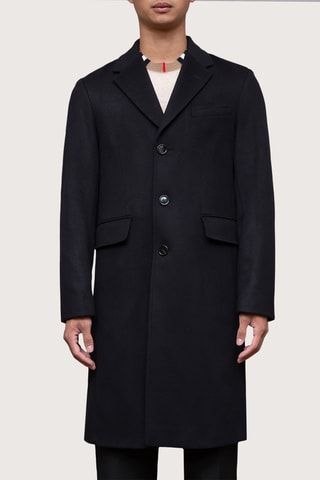 Manteau en laine et cachemire Heysham - Noir