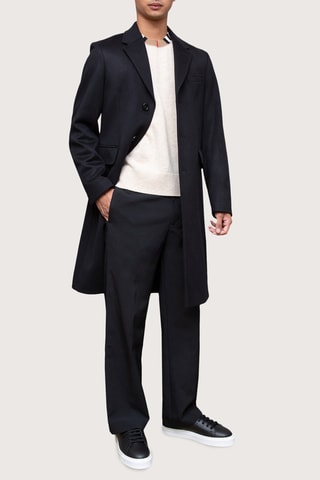 Manteau en laine et cachemire Heysham - Noir