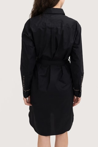 Robe chemise Check - Noir