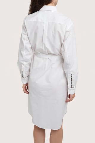 Robe chemise Check - Blanc