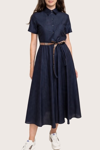 Robe chemise Cotton - Bleu