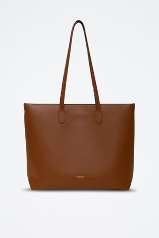 Cabas en cuir Grain Leather - Marron