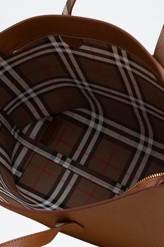 Cabas en cuir Grain Leather - Marron