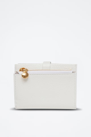 Portefeuille en cuir Edie - Blanc
