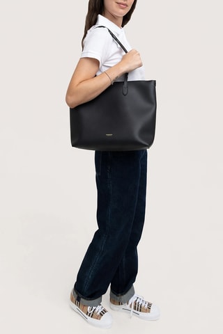 Tote bag en cuir - Noir