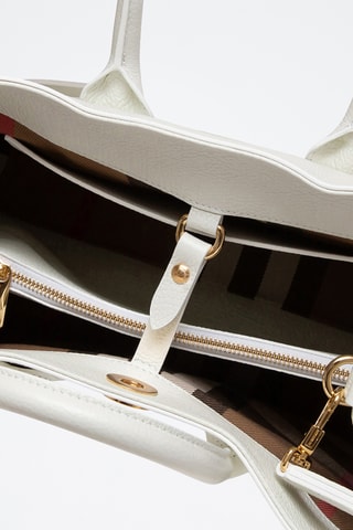 Sac à main en cuir Ladies Line - Blanc