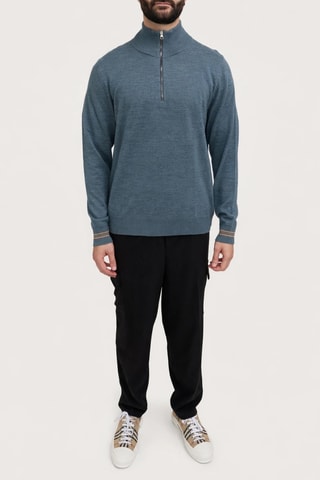 Pull en laine mérinos Icon - Vert