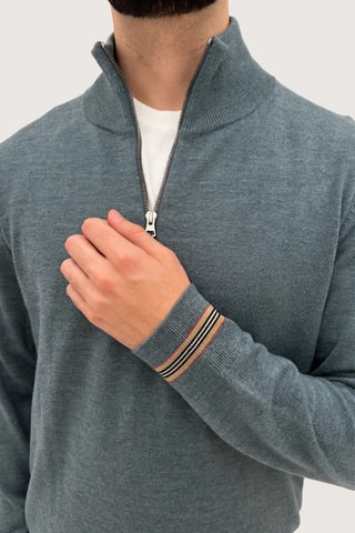 Pull en laine mérinos Icon - Vert