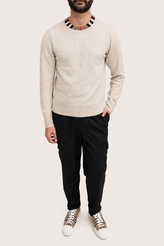 Pull en laine et cachemire Icon - Beige