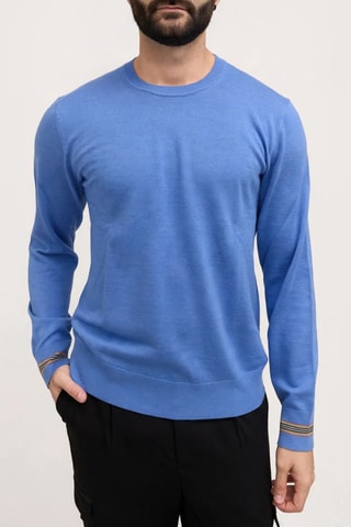 Pull en laine mérinos Paradise - Bleu