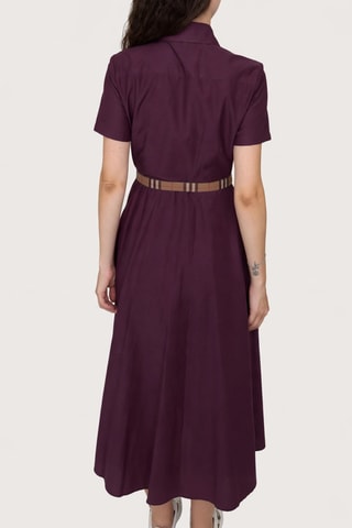 Robe chemise Check - Violet