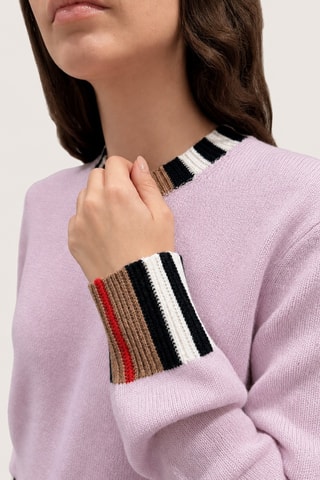Pull en laine et cachemire Evy - Rose