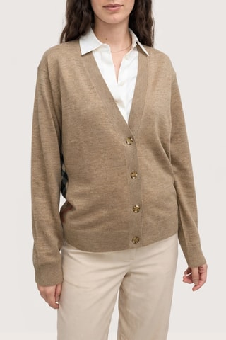 Gilet en laine mérinos Tamia - Camel