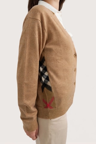 Gilet en laine mérinos Tamia - Camel