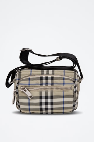 Sac bandoulière Check - Marron