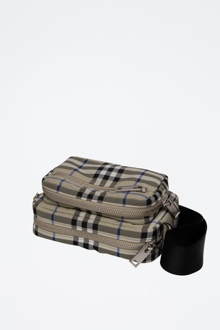 Sac bandoulière Check - Marron