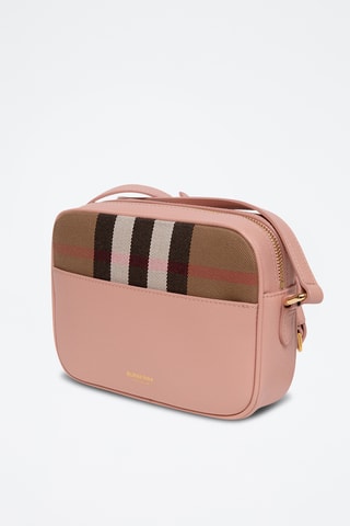 Sac bandoulière en cuir Small - Rose