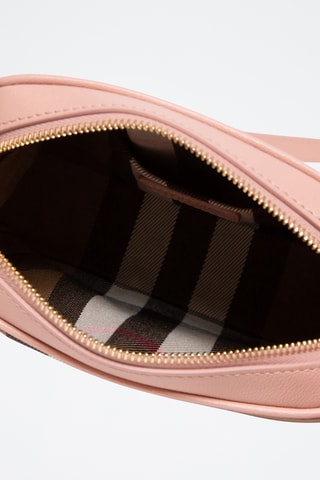 Sac bandoulière en cuir Small - Rose
