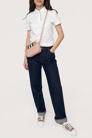 Sac bandoulière en cuir Small - Rose