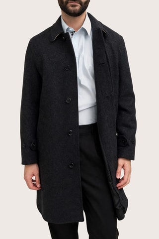 Manteau en laine Sutton - Marron