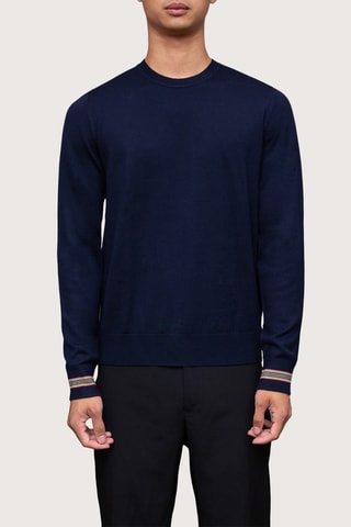 Pull en laine mérinos Paradise - Bleu