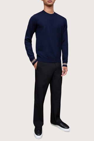 Pull en laine mérinos Paradise - Bleu