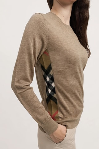 Pull en laine mérinos Lucia - Camel