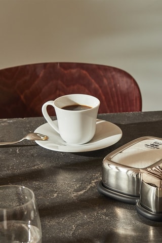Juego de té y café de porcelana KU - 2 personas