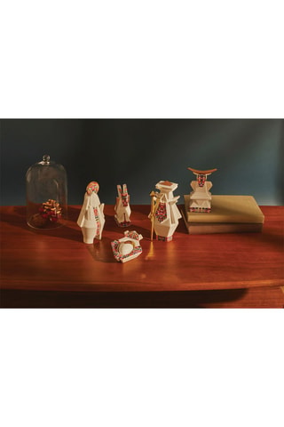 Figurita de porcelana Jesus - 12 x 4 x 8,5 cm - Blanco