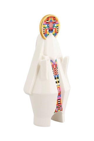 Figurita de porcelana Mary - 8,5 x 17 x 6,5 cm - Blanco