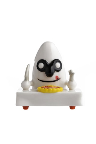 Estatuilla de porcelana Ciro il Pulcinella - 5 x 5 x 5,2 cm