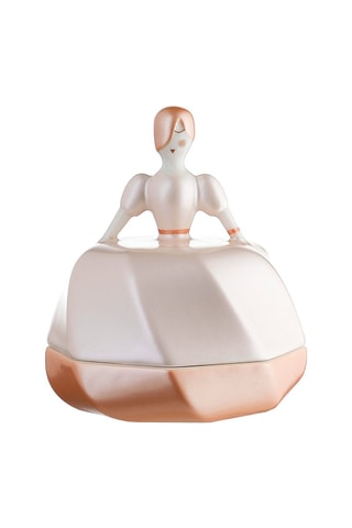 Caja figurita de porcelana La petite mariée - 8,5 x 7,5 x 7,5 cm