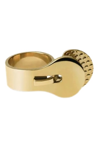 Anillo Trama 18 Elena Salmistraro - Dorado