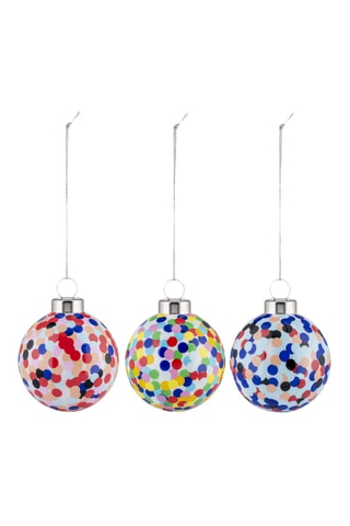 3 juegos de 3 bolas de Navidad Proust Alessandro Mendini - Multicolor - 6 cm