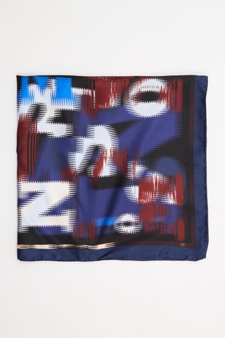 Foulard en soie - Bleu
