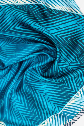 Foulard en soie - Bleu