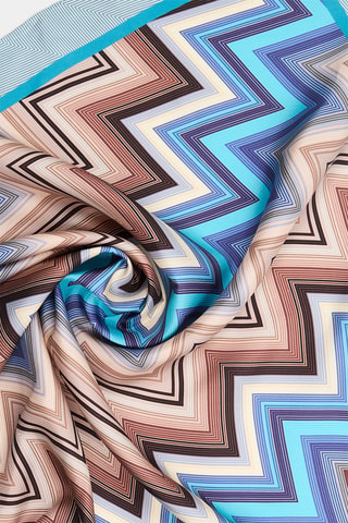 Foulard en soie - Bleu