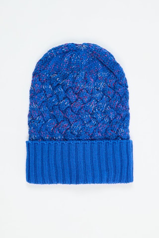 Bonnet en laine - Bleu électrique chiné