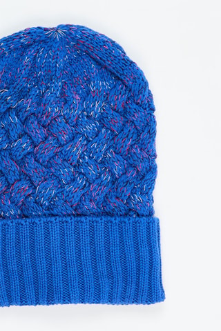 Bonnet en laine - Bleu électrique chiné