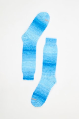 Chaussettes en alpaga et mohair - Bleu