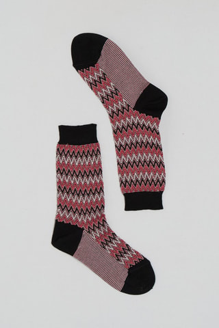 Chaussettes - Noir et rouge