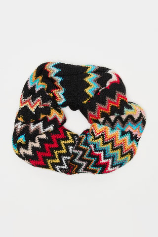 Chouchou en laine vierge - Noir